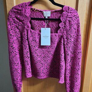 Sezane Alvere Blouse Peony - Size 2